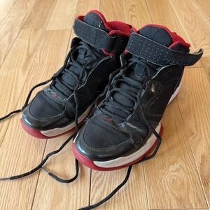 Jordan BCT Mid Black Red Strap Sneakers Mens Size 8.5 454043-004